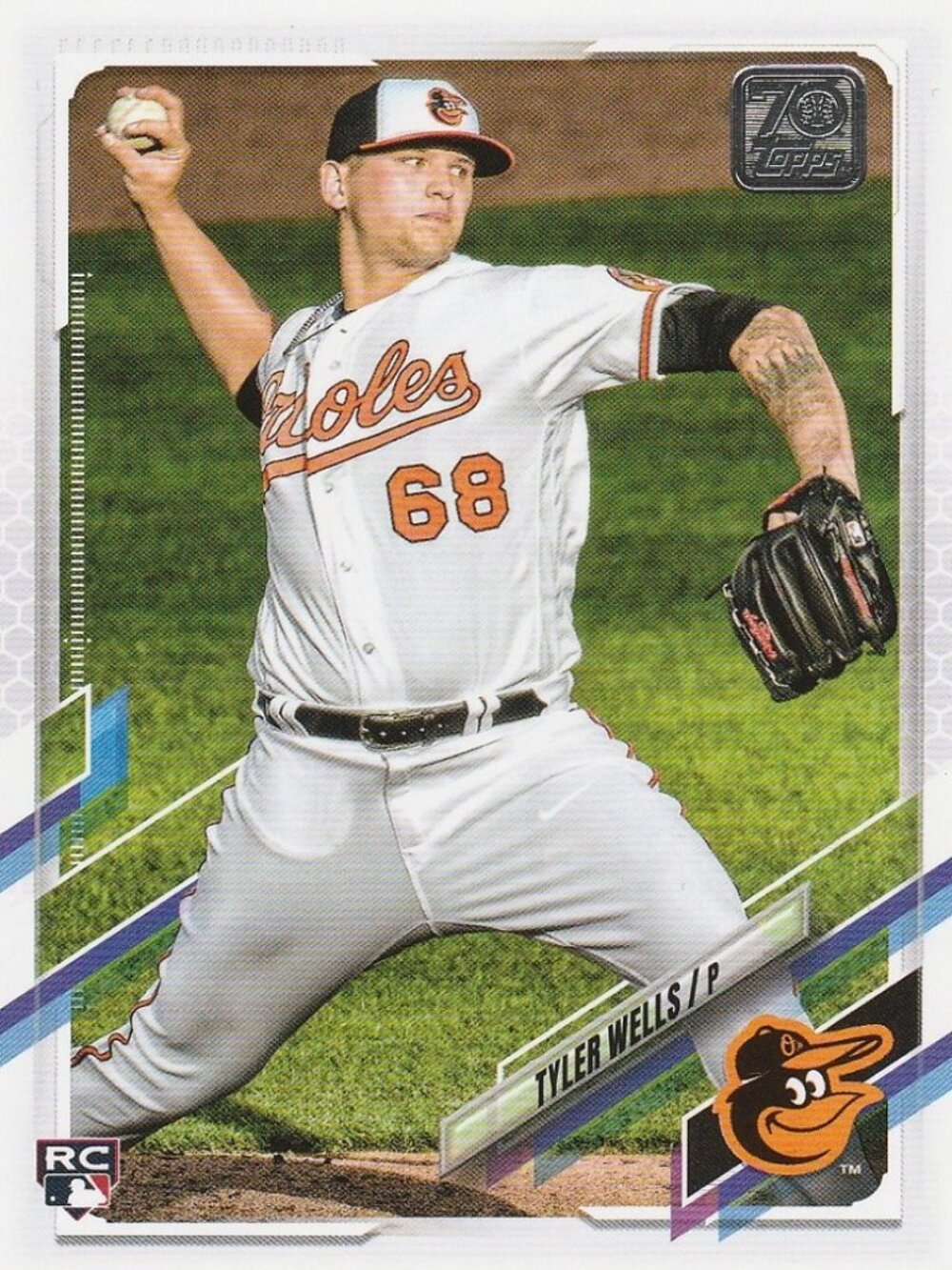 Tyler Wells - 2021 Topps 70th Anniversary Update Series MLB Rookie Card